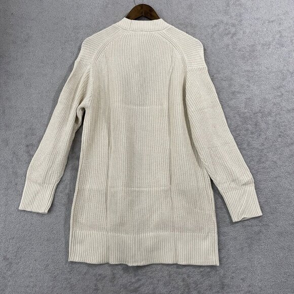 NEW Max & Mia Women's L Open-Front Cardigan Casual Sweaters with Pocket, Natural - Picture 3 of 6